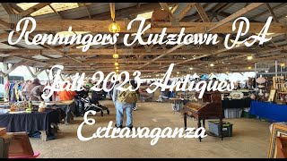 Renningers Kutztown PA Fall 2023 Antiques Extravaganza [upl. by Rednaeel]