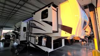 2023 Riverstone Reserve 3950FWK Front Kitchen Luxury Fifth Wheel at Couchs RV Nation  RV Tours [upl. by Mesics]