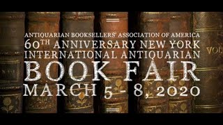 New York International Antiquarian Book Fair of 2020 [upl. by Notniw256]