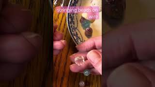 Making A Suncatcher Stringing Beads on Wire craft beads suncatcher thriftstorecrafts [upl. by Prunella]