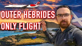 Scottish Outer Hebrides ONLY domestic Flight [upl. by Okimat529]