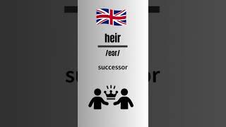 How to Pronounce heir in EnglishBritish Accent britishpronounciation britishaccent [upl. by Kirad]