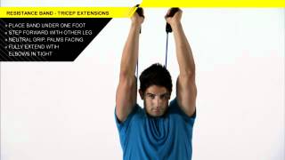 Resistance Band Tricep Extensions [upl. by Alimak]