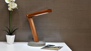 Diy LED Desk Lamp With Concrete Base [upl. by Eliathan]