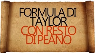 Formula di Taylor con Resto di Peano [upl. by Regni]