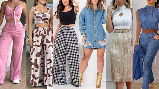 Moda mujer 2023 2024 Tendencias primavera verano 23looks y outfis de moda [upl. by Ramled433]