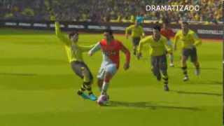 La Lesión de Falcao  se perderá el Mundial Brasil 2014  Simulación Gameplay PES2014 [upl. by Yorled]