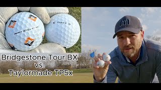 Taylormade TP5x vs Bridgestone Tour BX 9Hole Comparison [upl. by Delano455]