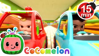 Shopping Cart Race  CoComelon  Songs and Cartoons  Best Videos for Babies [upl. by Anilejna201]