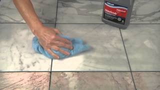 Removing Grout Haze from a Polished Marble Surface [upl. by Gleeson]