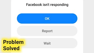 Facebook isn’t Responding Problem SolveHow to Solve Facebook Isnt Responding Error [upl. by Naujak925]