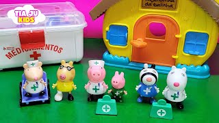 PEPPA PIG E SUA TURMA BRINCAM DE MÉDICO E ENFERMEIROS  HISTÓRINHA DO DODÓI  TIA JU KIDS [upl. by Tabitha812]