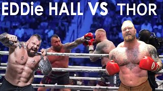 نزال إيدي هول ضد هافثور يوليوس Eddie Hall vs Hafthor Bjornsson Fight Highlights [upl. by Couhp]