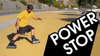 Whats the best way to stop on inline skates amp rollerblades The Powerslide from forwards entry [upl. by Earal]