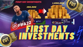 BEST INVESTING METHODS ON THE FIRST DAY OF FIFA 22 [upl. by Terr994]