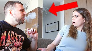 Smoking PRANK on Wife VERY BAD IDEA [upl. by Dick]