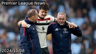 Harry Maguire confirms extended spell on sidelines after limping off at Aston Villa [upl. by Bevus]