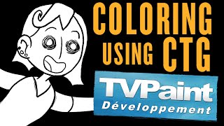 Coloring Using CTG Layers in TVPaint 11 Pro [upl. by Niu]