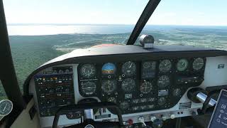 Microsoft Flight Simulator A2A Piper 24 comanche 250 tour de piste LFDP [upl. by Jarred389]