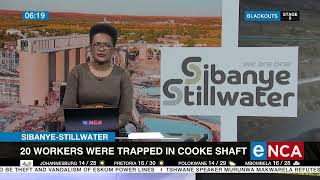 SibanyeStillwater  20 workers were trapped in cooke shaft [upl. by Tilford]