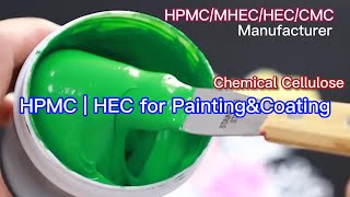 HECHPMC application for Painting amp coating Chemical Cellulose used for waterbase latex Painting [upl. by Philippine]