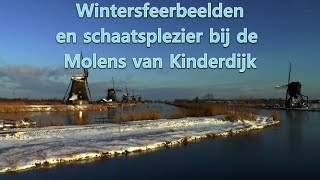 Wintersfeer bij de Molens van Kinderdijk [upl. by Annot160]