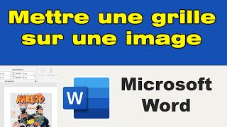 Comment mettre un quadrillage sur une image Word [upl. by Milurd]