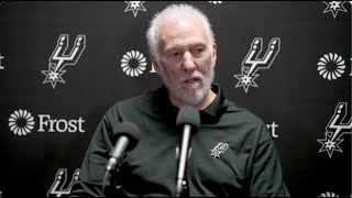 202324 San Antonio Spurs Season  Gregg Popovich PostGame Interview 10292023 [upl. by Yaker5]