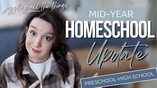 MIDYEAR HOMESCHOOL UPDATE  Homeschool Curriculum Thoughts  Homeschool High School  Special Needs [upl. by Anwahsed]