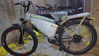 Electric cycle 45kmh speed48v 350w high quality cycle review and details [upl. by Jarvis]