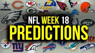 NFL WEEK 18 PREDICTIONS LAST CALL BILLS VS DOLPHINS  RAMS VS 49ERS  VIKINGS VS LIONS amp MORE [upl. by Homovec]