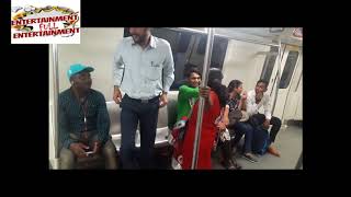 Girl Is Beating And Abusing To A Boy In Delhi Metro [upl. by Annawek840]