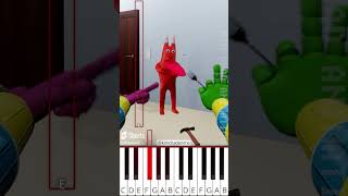 What the hammering nail  Garten Of skibidi toilet Playtime kimchadanime  Octave Piano Tutorial [upl. by Yearwood]