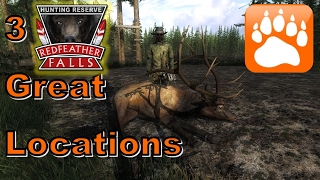 3 Great Locations on Redfeather Falls  theHunter Classic 2017 [upl. by Dor]