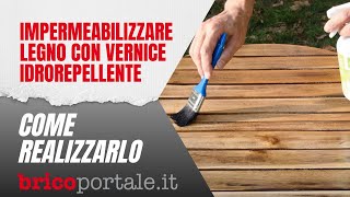 Impermeabilizzare legno con vernice idrorepellente [upl. by Lehcem847]