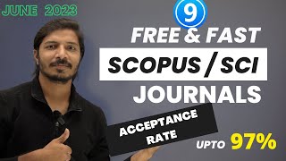 Free and Fast Publication SCOPUS and Web of Science Indexed Journals II Acceptance Rate up to 97 [upl. by Eimaral]