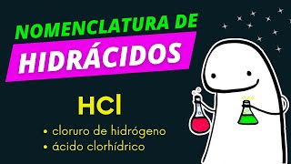 HIDRÁCIDOS nomenclatura  HIDRUROS no metálicos nomenclatura [upl. by Glaab]