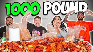 1000 POUND SEAFOOD BOIL W ADAMRAYOKAY amp LAURO DEEP TALK MUKBANG [upl. by Ebneter]