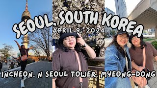 Clark to Incheon Myeongdong N Seoul Tower  Seoul South Korea 🇰🇷 PART 1 April 9 2024 [upl. by Tnecillim]