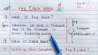 try catch block in java  NumberFormatException [upl. by Sikleb]