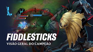 Visão geral do Campeão Fiddlesticks  Mecânica de jogo – League of Legends Wild Rift [upl. by Brosine]