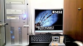 MSI P35 Neo 2 FR Intel E6550 Socket 775 ATI HD4550 Start Windows XP in Year 2023  Short Video [upl. by Idelle]