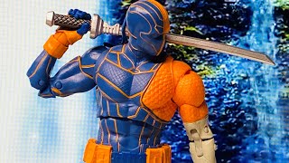 Mcfarlane Platinum Edition DC Direct Page Punchers Deathstroke Rebirth Action Figure Review [upl. by Eetsud635]