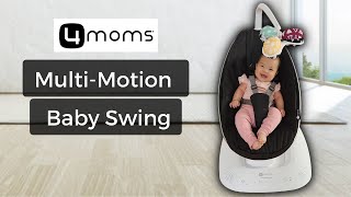 Best Smart Baby Swing  4moms mamaRoo MultiMotion Baby Swing Model 1046 Review amp Tutorial [upl. by Aicenek415]