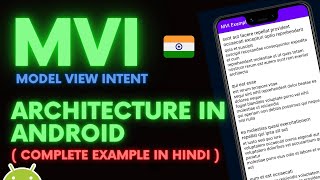 MVI Architecture in Android  Complete Example in Hindi  Kotlin  Android  Himanshu Gaur  Hindi [upl. by Lorolla650]