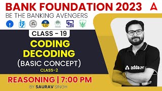 CODINGDECODING Basic Concept Reasoning Tricks for Bank Exams 2023 by Saurav Singh [upl. by Netsreik]