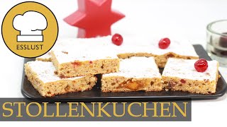 STOLLENKUCHEN vom BLECH [upl. by Meerek]