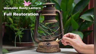 Old Rusty and Unusable Lantern Full Restoration [upl. by Sewel]