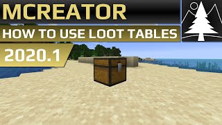 MCreator Tutorial How to use loot tables  20201 [upl. by Bronez177]