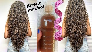 El método de crecimiento MUY RÁPIDO para cabello RIZADO que no crece con nada🤩⚠ [upl. by Zailer]